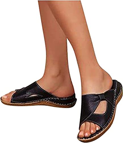 LUWAY Sandalen für Damen Orthopädische Premium Toe Corrector Sandalen Plattform Sommer PU Leder Korrektur Sandalen Bunion Schuhe Sandalen Casual Corrector Flip Flops,schwarz,US6/EU37 LUWAY Sandalen für Damen Orthopädische Premium Toe Corrector Sandalen Plattform Sommer PU Leder Korrektur Sandalen Bunion Schuhe Sandalen Casual Corrector Flip Flops,schwarz,US6/EU37 von LUWAY