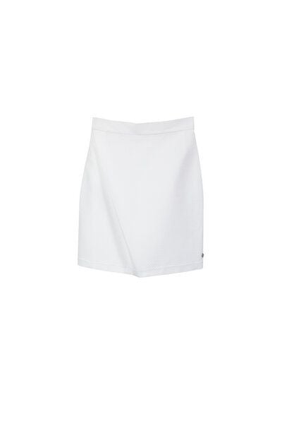 LUXAA Kurzer Rock mit Falte aus Bio-Baumwolle von LUXAA