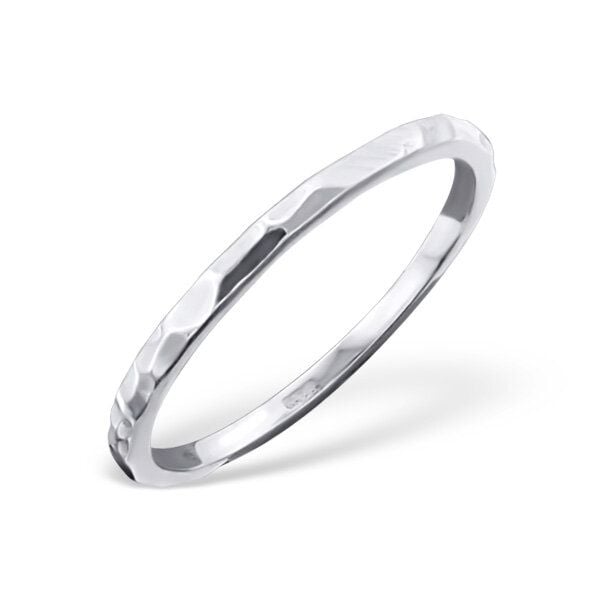 LUXAA Ring mit Struktur aus 925er Sterling Silber von LUXAA