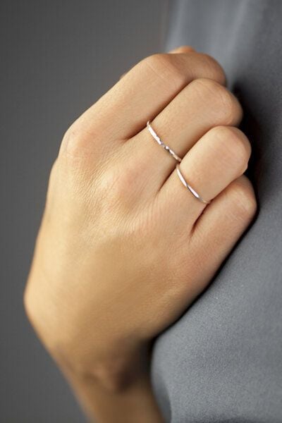 LUXAA Zarter Ring aus 925er Sterling Silber von LUXAA