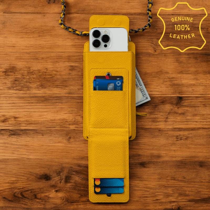 The Perfect Accessory For Style & Functionality Leather Phone Wallet Bag von LUXELEATHERCASE