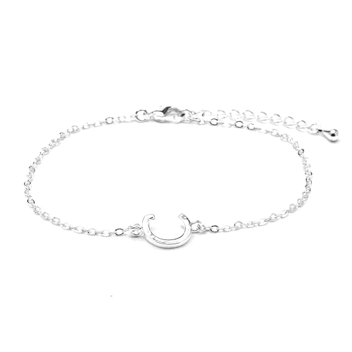 LUXENTER Armband Alphabet mit Silber-Finish - Buchstabe C, Einheitsgröße, Metall, Ohne Edelstein LUXENTER Armband Alphabet mit Silber-Finish - Buchstabe C, Einheitsgröße, Metall, Ohne Edelstein von LUXENTER