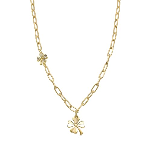 LUXENTER Pulsera de Circonita Brillante acabada en oro amarillo de 18K - Flor LUXENTER Pulsera de Circonita Brillante acabada en oro amarillo de 18K - Flor von LUXENTER