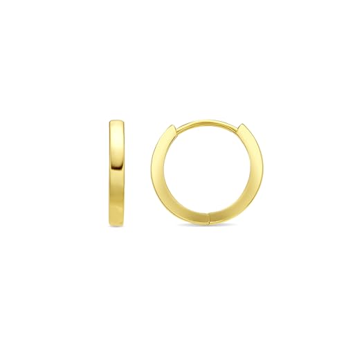 LUXENTER Erespa Ohrringe mit 18-karätigem Gelbgold, Pequeño, Metall, Kein Edelstein von LUXENTER