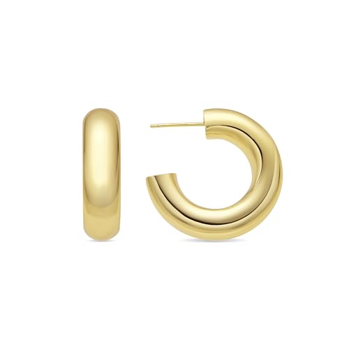 LUXENTER Ohrringe mit 18-karätigem Gold - Thea, Pequeños, Metall, Kein Edelstein von LUXENTER
