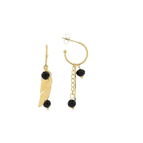 LUXENTER Omka Ohrringe aus Onix, 18 Karat Gelbgold, Único, Messing, Nicht anwendbar LUXENTER Omka Ohrringe aus Onix, 18 Karat Gelbgold, Único, Messing, Nicht anwendbar von LUXENTER