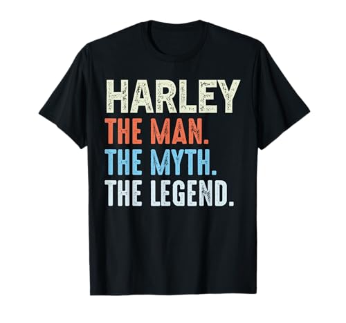 Harley The Legend Name Personalisierte Niedliche Idee Männer Vintage T-Shirt Harley The Legend Name Personalisierte Niedliche Idee Männer Vintage T-Shirt von LUXETHREADS Men's