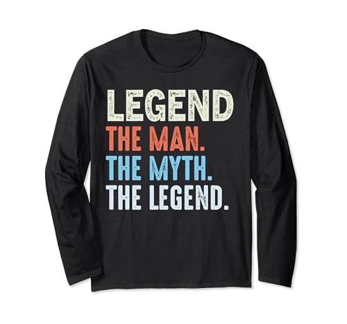 Legend The Legend Name Personalisierte Niedliche Idee Männer Vintage Langarmshirt von LUXETHREADS Men's