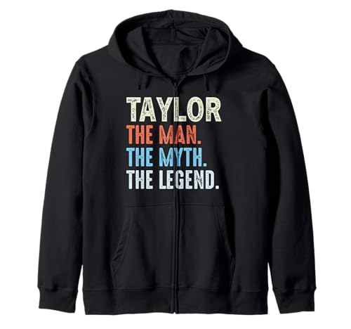 Taylor The Legend Name Personalisierte Niedliche Idee Herren Vintage Kapuzenjacke Taylor The Legend Name Personalisierte Niedliche Idee Herren Vintage Kapuzenjacke von LUXETHREADS Men's