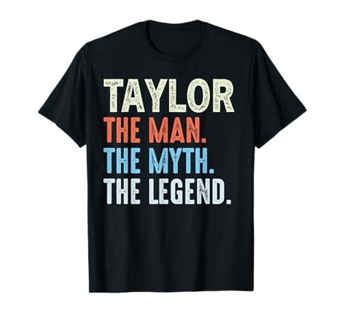 Taylor The Legend Name Personalisierte Niedliche Idee Herren Vintage T-Shirt Taylor The Legend Name Personalisierte Niedliche Idee Herren Vintage T-Shirt von LUXETHREADS Men's