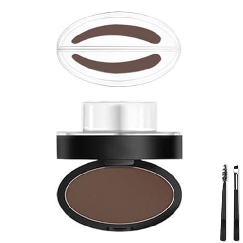 LUYJWZN Fresheight Deluxe Stamp Set, Waterproof Eyebrow Stamp Set, Create Perfect Natural Eyebrow Shape, Sweat Proof, Non-Smudgeable, Beginner-Friendly Brow Defining Tool for Women (Dark Brown-A) von LUYJWZN