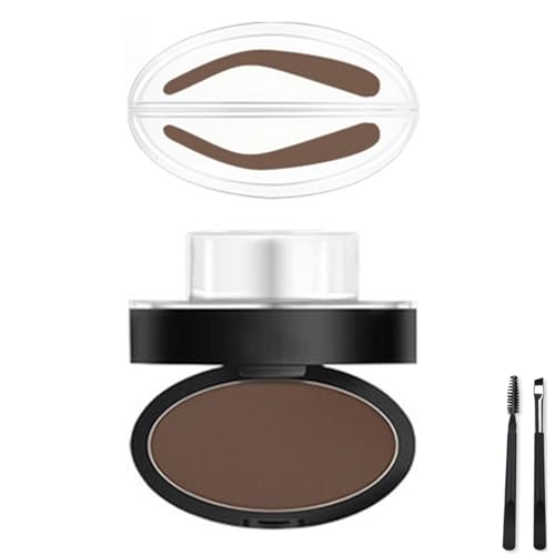 LUYJWZN Fresheight Deluxe Stamp Set, Waterproof Eyebrow Stamp Set, Create Perfect Natural Eyebrow Shape, Sweat Proof, Non-Smudgeable, Beginner-Friendly Brow Defining Tool for Women (Dark Brown-B) von LUYJWZN
