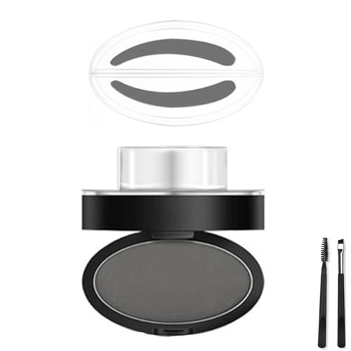 LUYJWZN Fresheight Deluxe Stamp Set, Waterproof Eyebrow Stamp Set, Create Perfect Natural Eyebrow Shape, Sweat Proof, Non-Smudgeable, Beginner-Friendly Brow Defining Tool for Women (Gray-A) von LUYJWZN