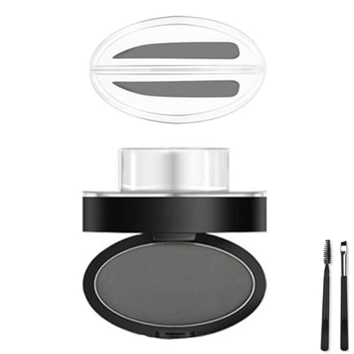 LUYJWZN Fresheight Deluxe Stamp Set, Waterproof Eyebrow Stamp Set, Create Perfect Natural Eyebrow Shape, Sweat Proof, Non-Smudgeable, Beginner-Friendly Brow Defining Tool for Women (Gray-C) von LUYJWZN