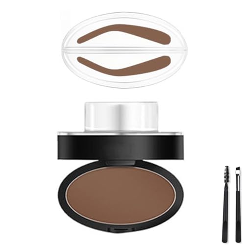 LUYJWZN Fresheight Deluxe Stamp Set, Waterproof Eyebrow Stamp Set, Create Perfect Natural Eyebrow Shape, Sweat Proof, Non-Smudgeable, Beginner-Friendly Brow Defining Tool for Women (Light Brown-B) von LUYJWZN