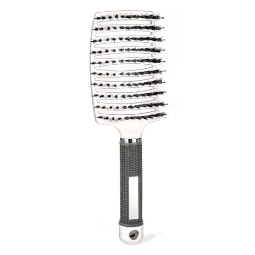Haarkamm, Haarbürste, professionell, für Damen, Nasshaarbürste, Massagekamm, Bürste für Haarfriseure, Friseurwerkzeuge, Borstenweiß Haarkamm, Haarbürste, professionell, für Damen, Nasshaarbürste, Massagekamm, Bürste für Haarfriseure, Friseurwerkzeuge, Borstenweiß von LUYSGBXR