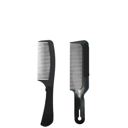 Haarkamm, flacher Haarschneidekamm, breite Zähne, für Herren, professionelle Friseure, Karbonkämme, Beige Haarkamm, flacher Haarschneidekamm, breite Zähne, für Herren, professionelle Friseure, Karbonkämme, Beige von LUYSGBXR