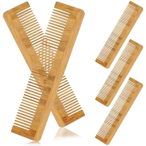 Haarkamm aus Holz, für Damen und Herren, dickes, gewelltes oder glattes Haar, 5 Stück Haarkamm aus Holz, für Damen und Herren, dickes, gewelltes oder glattes Haar, 5 Stück von LUYSGBXR