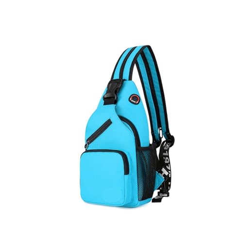 Herren Umhängetasche Umhängetasche Mann Casual Brust Business Männlich Multifunktionale Frauen Rucksack Radfahren Sport Rucksack Travel Pack(Blue) von LUYSGBXR