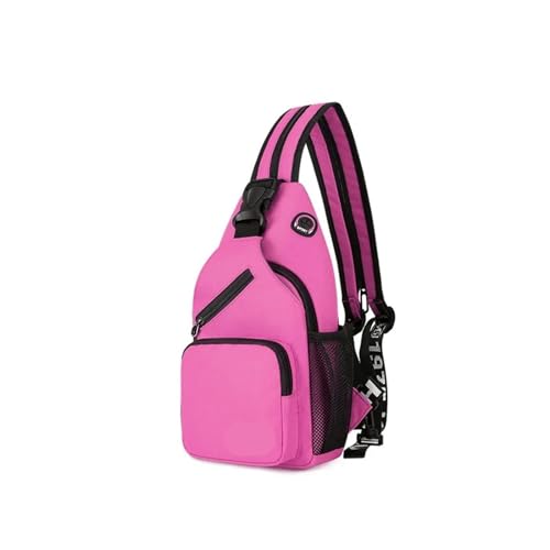 Herren Umhängetasche Umhängetasche Mann Casual Brust Business Männlich Multifunktionale Frauen Rucksack Radfahren Sport Rucksack Travel Pack(Purple) von LUYSGBXR