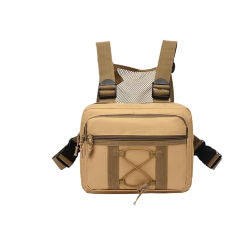 Herren Umhängetasche Weste-Tasche, Streetwear, Brusttasche, tragbar, Oxford, multifunktional, mehrere Taschen, wasserdicht, for Laufen, Reisen(Color6) von LUYSGBXR