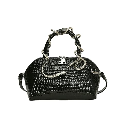 LUYYBDBG Handtasche Designer Luxus Taschen Für Frauen Krokodil Muster Top-griff Shell Tasche Mit Schlange Hardware Wilde Schulter Crossbody Handtaschen-1 von LUYYBDBG