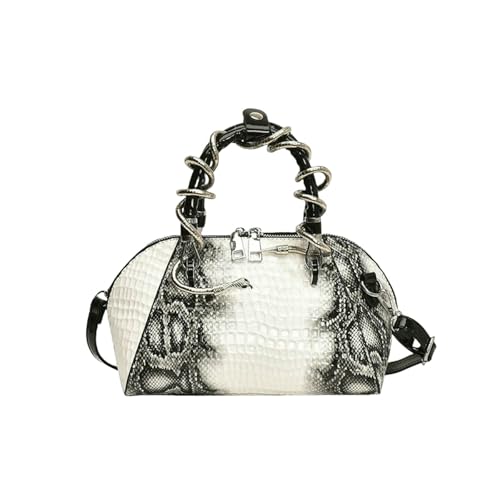 LUYYBDBG Handtasche Designer Luxus Taschen Für Frauen Krokodil Muster Top-griff Shell Tasche Mit Schlange Hardware Wilde Schulter Crossbody Handtaschen-2 von LUYYBDBG