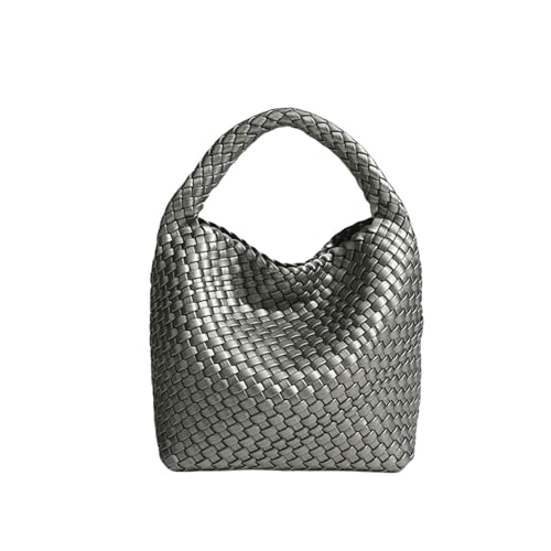 LUYYBDBG Handtasche Designertasche Luxus Frauentasche Brandnew Produkt Pu Kleine Größe Handgewebte Eimer Tasche Frauen Handtasche-17 von LUYYBDBG