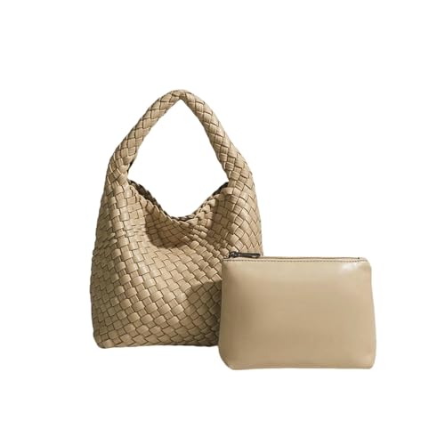 LUYYBDBG Handtasche Designertasche Luxus Frauentasche Brandnew Produkt Pu Kleine Größe Handgewebte Eimer Tasche Frauen Handtasche-2 von LUYYBDBG