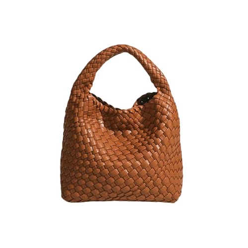 LUYYBDBG Handtasche Designertasche Luxus Frauentasche Brandnew Produkt Pu Kleine Größe Handgewebte Eimer Tasche Frauen Handtasche-4 von LUYYBDBG