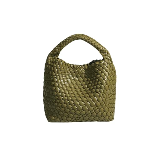 LUYYBDBG Handtasche Designertasche Luxus Frauentasche Brandnew Produkt Pu Kleine Größe Handgewebte Eimer Tasche Frauen Handtasche-6 von LUYYBDBG