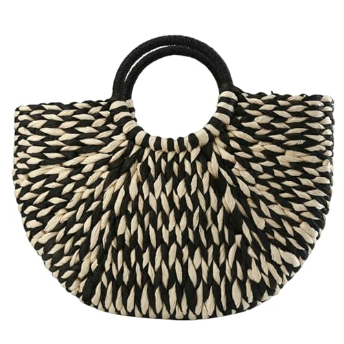 LUYYBDBG Handtasche Frauen Imitation Stroh Handtaschen Frau Handgefertigte Geweben Korb Weben Für Femme Damen Einfache All-match Handtasche-2 von LUYYBDBG