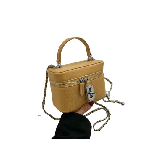 LUYYBDBG Handtasche Frauen Quadrat Handtaschen Sommer Mode Ketten Crossbody Taschen Textur Pu Schultertasche Elegante Schicke Mini Handy Taschen-5 von LUYYBDBG