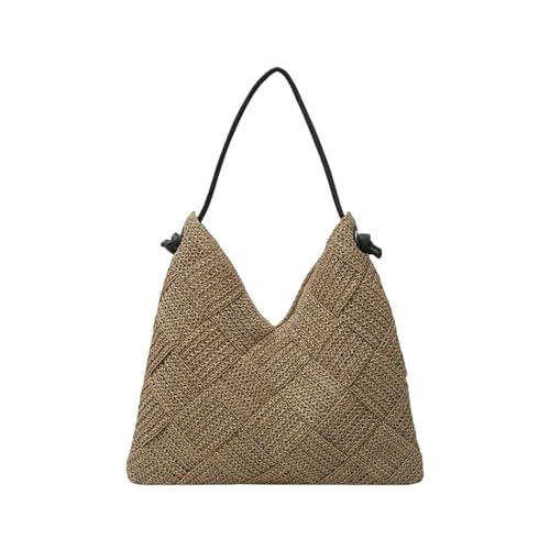 LUYYBDBG Handtasche Modevolle Stroh Gewebte Multifunktionale Frauen Tote Tasche Neue Pendeln Schultertasche-2 von LUYYBDBG