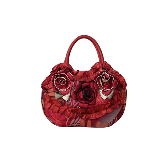 LUYYBDBG Handtasche Neue Mutter Schlüssel Mitteltasche Koreanische Frauen Mommy Tasche Solide Spitze Mädchen Reißverschluss Handtasche-4 von LUYYBDBG