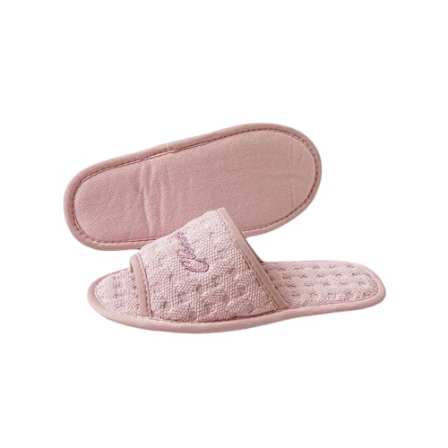LUYYBDBG Hausschuhe Baumwolle Weiche Sohle Stille Pantoffeln Ausgesetzt Zehen Neutrale Bequeme Minimalistische Indoor Home Schuhe-größe 37-41_a-eine Größe von LUYYBDBG