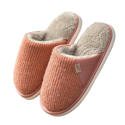 LUYYBDBG Hausschuhe Großgröße Baumwollruhrschuhe Männliche Herbst- Und Winterhäuser Paar Plüsch Warm Warmer Schritt Auf Die Scheiße Feeling Found Stille Non-slip-rot-37-38 LUYYBDBG Hausschuhe Großgröße Baumwollruhrschuhe Männliche Herbst- Und Winterhäuser Paar Plüsch Warm Warmer Schritt Auf Die Scheiße Feeling Found Stille Non-slip-rot-37-38 von LUYYBDBG