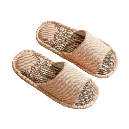 LUYYBDBG Hausschuhe Paare Zuhause Wäsche Pantoffeln Frauen Indoor Weich Bequeme Schlafzimmer Rutschen Männer Freizeit Rutschschutz Haus Schuhe -c-pink-40-41(vorschlag 39-40) von LUYYBDBG