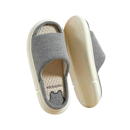 LUYYBDBG Hausschuhe Paare Zuhause Wäsche Pantoffeln Frauen Indoor Weich Bequeme Schlafzimmer Rutschen Männer Freizeit Rutschschutz Haus Schuhe -dunkelgrau-40-41(vorschlag 39-40) von LUYYBDBG