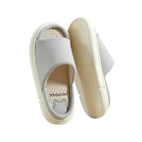 LUYYBDBG Hausschuhe Paare Zuhause Wäsche Pantoffeln Frauen Indoor Weich Bequeme Schlafzimmer Rutschen Männer Freizeit Rutschschutz Haus Schuhe -grau-36-37(vorschlag 35-36) von LUYYBDBG