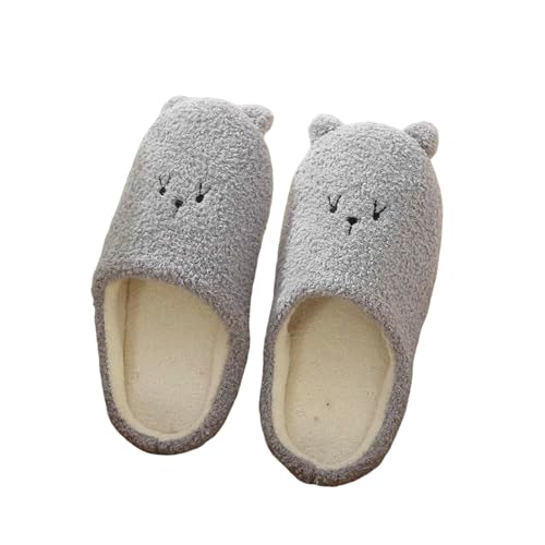 LUYYBDBG Hausschuhe Pantoffeln Frauen Indoor House Push Weiche Niedliche Baumwolle Schuhe Rutschfester Boden Zuhause Damen Rutschen Für Schlafzimmer-gy-40-41 von LUYYBDBG