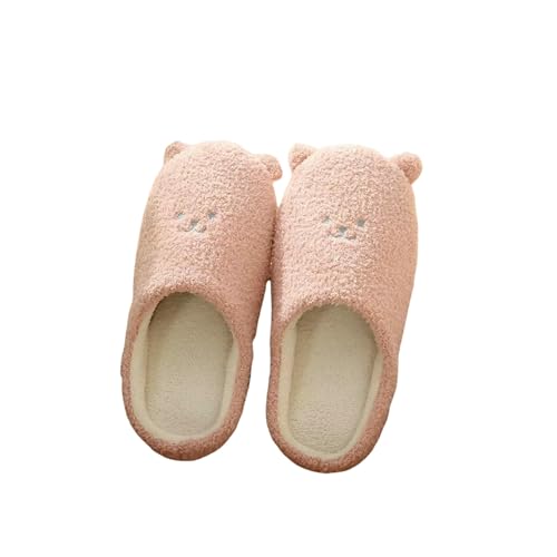 LUYYBDBG Hausschuhe Pantoffeln Frauen Indoor House Push Weiche Niedliche Baumwolle Schuhe Rutschfester Boden Zuhause Damen Rutschen Für Schlafzimmer-pk-38-39 von LUYYBDBG