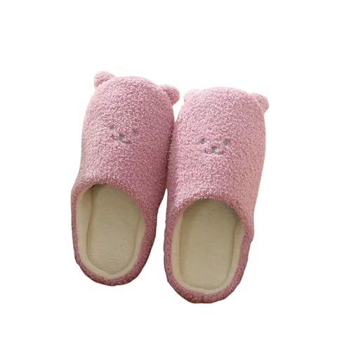 LUYYBDBG Hausschuhe Pantoffeln Frauen Indoor House Push Weiche Niedliche Baumwolle Schuhe Rutschfester Boden Zuhause Damen Rutschen Für Schlafzimmer-pp-36-37 von LUYYBDBG