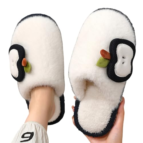LUYYBDBG Hausschuhe Winter Flauschige Frauen -hausschuhe Home Fuzzy Fell Luxus Designerin Frau Schuhe Innen Flach Plüsch Apfelrutschen Modeschuhe Weich-schwarz-40-41 LUYYBDBG Hausschuhe Winter Flauschige Frauen -hausschuhe Home Fuzzy Fell Luxus Designerin Frau Schuhe Innen Flach Plüsch Apfelrutschen Modeschuhe Weich-schwarz-40-41 von LUYYBDBG
