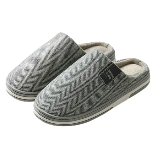 LUYYBDBG Hausschuhe Winter Warme Pelzruhrschuhe Für Männer Frauen Paare Haus Nicht Gleit Weich-e-44-45 von LUYYBDBG