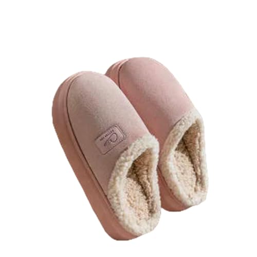 LUYYBDBG Hausschuhe Winterpaare Plüsch -baumwollschuhe Frauenhaus Nicht -slip -fleece -gefüge Dicke Soled -schuhe Warmer Frostproof-c-38-39 von LUYYBDBG