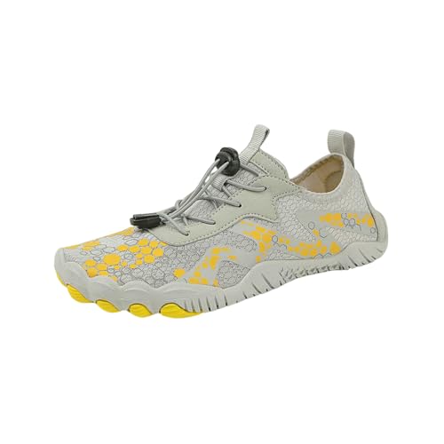 LUYYBDBG barfuß-Schuhe Größe Paare Strandschuhe Mit Fingern Schnell Trocken Nicht Schlupfe Barfuß Sneakers Männer Leichte Sommer Frauen Aqua Schuhe-35-hellgrau von LUYYBDBG