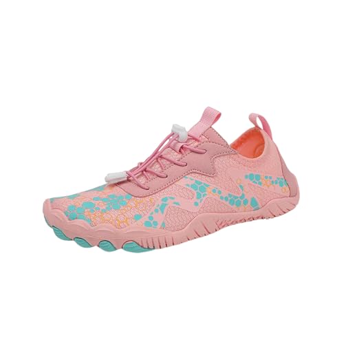 LUYYBDBG barfuß-Schuhe Größe Paare Strandschuhe Mit Fingern Schnell Trocken Nicht Schlupfe Barfuß Sneakers Männer Leichte Sommer Frauen Aqua Schuhe-42-rosa von LUYYBDBG