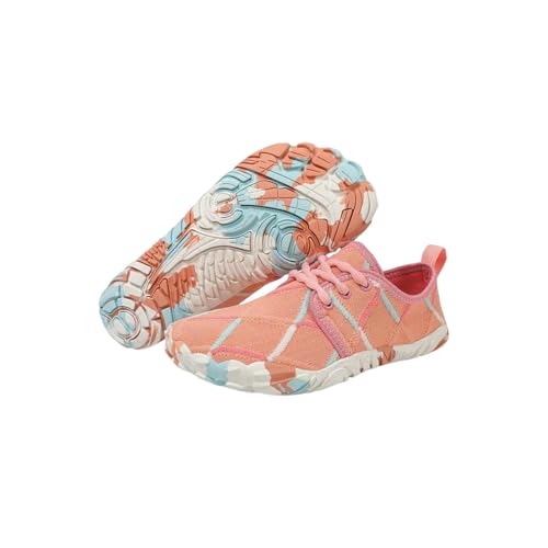 LUYYBDBG barfuß-Schuhe Herren Breite Zehen Barfußschuhe Frauen Minimalistische Wandergneeschuhe Atmungsaktives Mesh Aqua Schuh Lässige Sportschuhe Radsportschuhe-2598 Fleisch-40 von LUYYBDBG