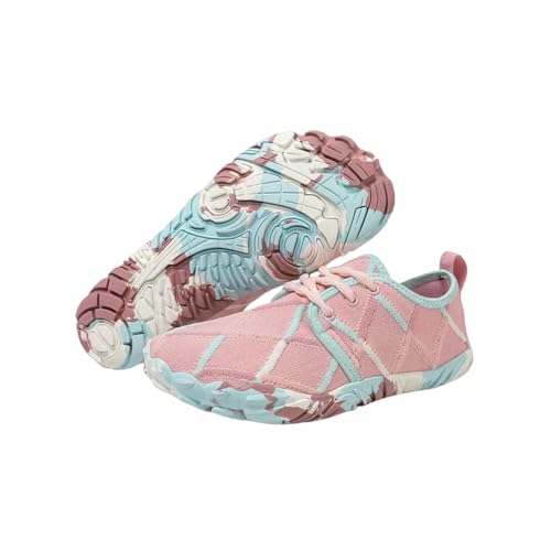 LUYYBDBG barfuß-Schuhe Herren Breite Zehen Barfußschuhe Frauen Minimalistische Wandergneeschuhe Atmungsaktives Mesh Aqua Schuh Lässige Sportschuhe Radsportschuhe-2598 Punkt-46 von LUYYBDBG
